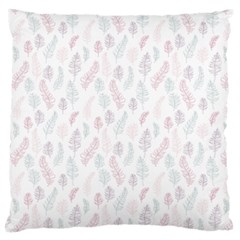 Whimsical Feather Pattern, Soft Colors, Standard Flano Cushion Case (two Sides)