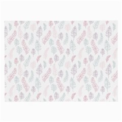 Whimsical Feather Pattern, soft colors, Large Glasses Cloth (2 Sides)