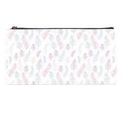 Whimsical Feather Pattern, Soft Colors, Pencil Case by Zandiepants