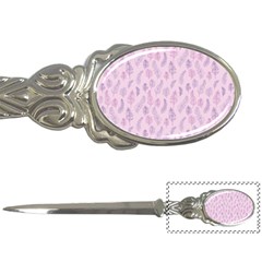 Whimsical Feather Pattern, Pink & Purple, Letter Opener by Zandiepants