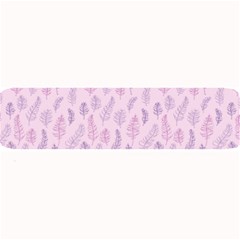 Whimsical Feather Pattern, Pink & Purple, Large Bar Mat