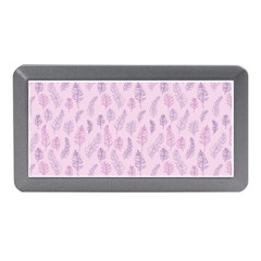 Whimsical Feather Pattern, Pink & Purple, Memory Card Reader (mini) by Zandiepants