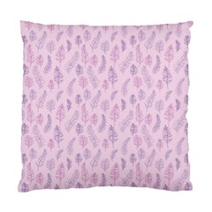 Whimsical Feather Pattern, Pink & Purple, Standard Cushion Case (one Side) by Zandiepants