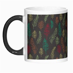 Whimsical Feather Pattern, Autumn Colors, Morph Mug by Zandiepants