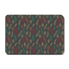 Whimsical Feather Pattern, Autumn Colors, Small Doormat by Zandiepants