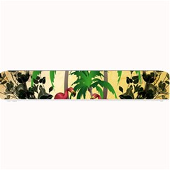 Tropical Design With Flamingo And Palm Tree Small Bar Mats by FantasyWorld7