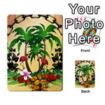 Tropical Design With Flamingo And Palm Tree Multi-purpose Cards (Rectangle)  Back 2