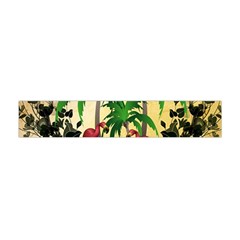 Tropical Design With Flamingo And Palm Tree Flano Scarf (mini)