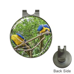 South American Couple Of Parrots Hat Clips With Golf Markers by dflcprints