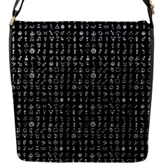 Black Alchemy Flap Messenger Bag (s) by astralizey