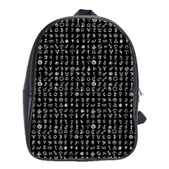 Astralizey Black Alchemy School Bags(large)  by astralizey