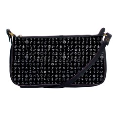 Astralizey Black Alchemy Shoulder Clutch Bags by astralizey