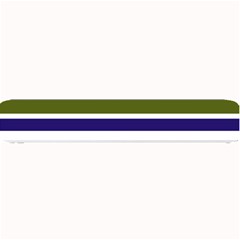 Olive Green Blue Stripes Pattern Small Bar Mats