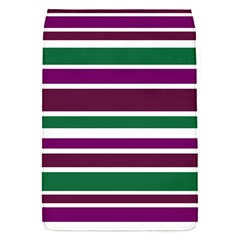 Purple Green Stripes Flap Covers (s)  by BrightVibesDesign