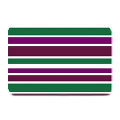 Purple Green Stripes Plate Mats by BrightVibesDesign