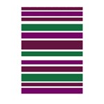 Purple Green Stripes Shower Curtain 48  x 72  (Small)  Curtain(48  X 72 ) - 42.18 x64.8  Curtain(48  X 72 )