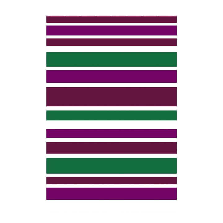 Purple Green Stripes Shower Curtain 48  x 72  (Small) 