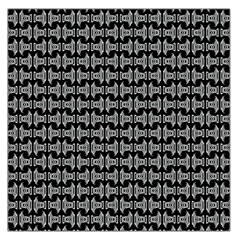 Black White Tiki Pattern Large Satin Scarf (square)