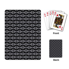 Black White Tiki Pattern Playing Card by BrightVibesDesign