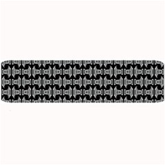 Black White Tiki Pattern Large Bar Mats