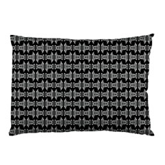 Black White Tiki Pattern Pillow Case