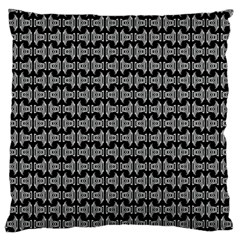 Black White Tiki Pattern Standard Flano Cushion Case (two Sides)