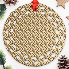 Braided Pattern Round Filigree Ornament (2side)