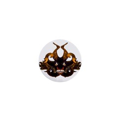 Demon Tribal Mask 1  Mini Magnets by dflcprints