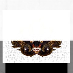 Demon Tribal Mask Rectangular Jigsaw Puzzl by dflcprints