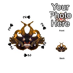 Demon Tribal Mask Playing Cards 54 (round)  by dflcprints