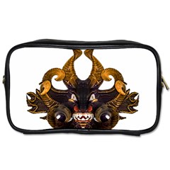 Demon Tribal Mask Toiletries Bags by dflcprints