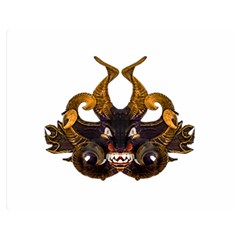 Demon Tribal Mask Double Sided Flano Blanket (medium)  by dflcprints