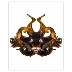 Demon Tribal Mask Drawstring Bag (small)