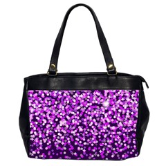 Purple Rain Office Handbags (2 Sides)  by KirstenStar