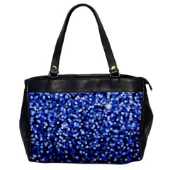 Blue Glitter Rain Office Handbags by KirstenStar