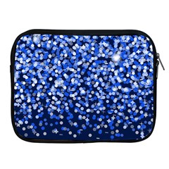 Blue Glitter Rain Apple Ipad 2/3/4 Zipper Cases by KirstenStar