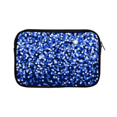 Blue Glitter Rain Apple Ipad Mini Zipper Cases by KirstenStar