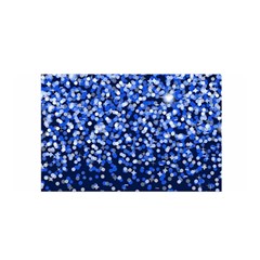 Blue Glitter Rain Satin Wrap