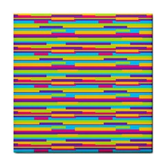 Colorful Stripes Background Tile Coasters