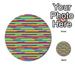 Colorful Stripes Background Multi-purpose Cards (Round)  Back 1