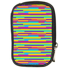 Colorful Stripes Background Compact Camera Cases by TastefulDesigns