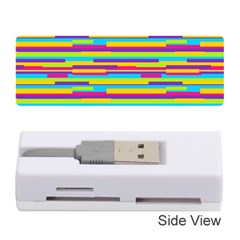 Colorful Stripes Background Memory Card Reader (stick) 