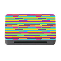 Colorful Stripes Background Memory Card Reader With Cf