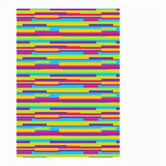 Colorful Stripes Background Small Garden Flag (two Sides) by TastefulDesigns