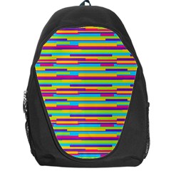 Colorful Stripes Background Backpack Bag by TastefulDesigns