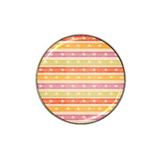 Watercolor Stripes Background With Stars Hat Clip Ball Marker (4 Pack) by TastefulDesigns