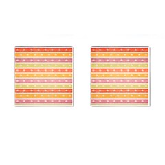 Watercolor Stripes Background With Stars Cufflinks (square) by TastefulDesigns