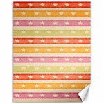 Watercolor Stripes Background With Stars Canvas 12  x 16   11.86 x15.41  Canvas - 1