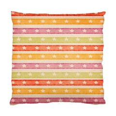 Watercolor Stripes Background With Stars Standard Cushion Case (two Sides)