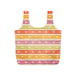 Watercolor Stripes Background With Stars Full Print Recycle Bags (S)  Front